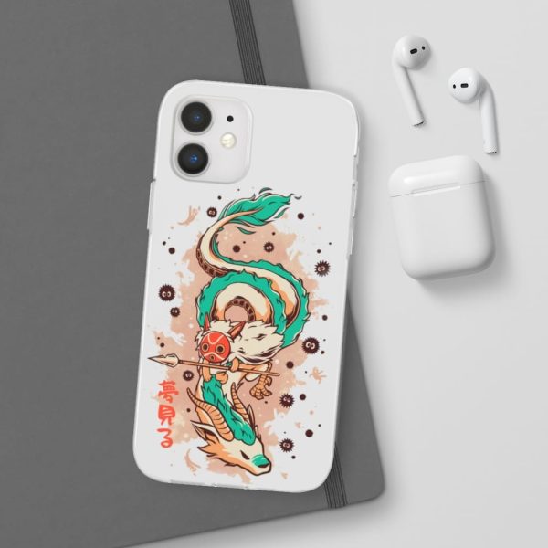 Princess Mononoke Ainu Influence - Princess Mononoke on the Dragon iPhone Cases-Accessories, Phone Case, princess mononoke, Princess Mononoke Ainu Influence