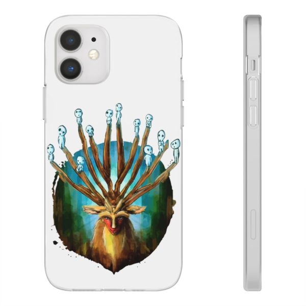 Studio Ghibli Films Princess Mononoke - Princess Mononoke – Shishigami and The Tree Spirit iPhone Cases-Accessories, Phone Case, princess mononoke, Studio Ghibli Films Princess Mononoke