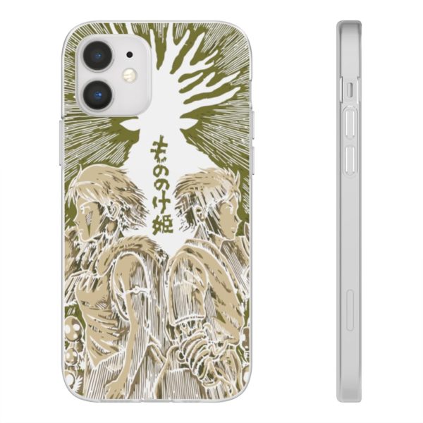 San Princess Mononoke - Princess Mononoke – San and Ashitaka iPhone Cases-Accessories, Phone Case, princess mononoke, San Princess Mononoke