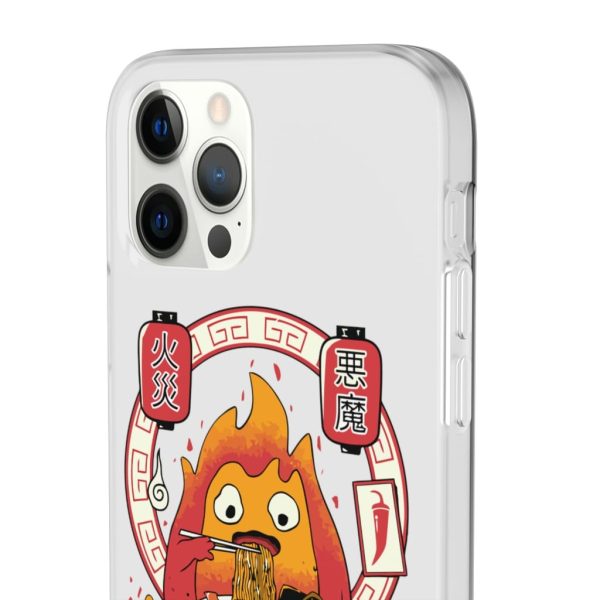 Howl's Moving Castle Explained - Howl’s Moving Castle – Calcifer Loves Ramen iPhone Cases-Accessories, Howl's Moving Castle, Howl's Moving Castle Explained, Phone Case