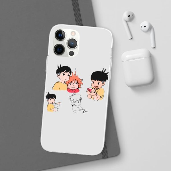 Ponyo Plush - Ponyo and Sosuke Sketch iPhone Cases-Accessories, Phone Case, ponyo, Ponyo Plush