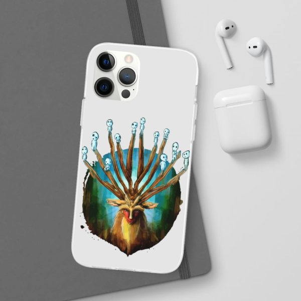 Studio Ghibli Films Princess Mononoke - Princess Mononoke – Shishigami and The Tree Spirit iPhone Cases-Accessories, Phone Case, princess mononoke, Studio Ghibli Films Princess Mononoke