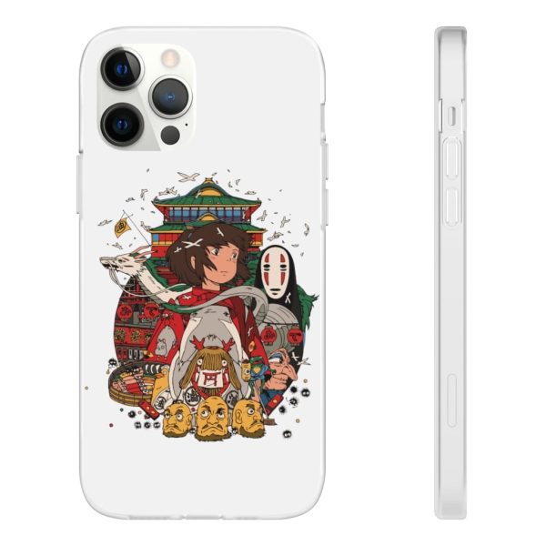 Spirited Away Poster - Spirited Away – Sen and Friends iPhone Cases-Accessories, kaonashi, no face, Phone Case, Spirited Away, Spirited Away Poster