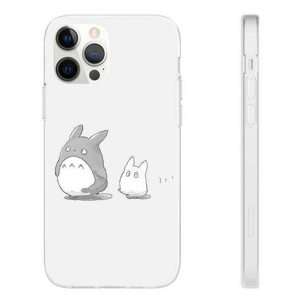 Totoro Plushie - Walking Mini Totoro iPhone Cases-Accessories, My Neighbor Totoro, Phone Case, Totoro Plushie