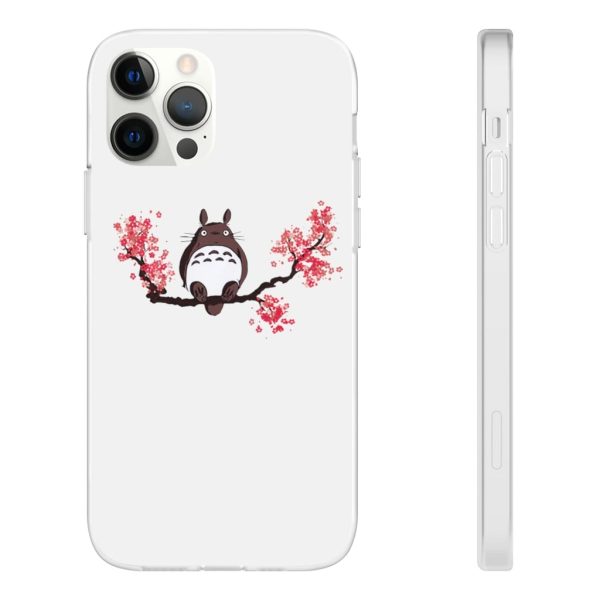 My Neighbor Totoro Japanese - Totoro and Sakura iPhone Cases-Accessories, My Neighbor Totoro, My Neighbor Totoro Japanese, Phone Case