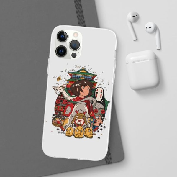 Spirited Away Poster - Spirited Away – Sen and Friends iPhone Cases-Accessories, kaonashi, no face, Phone Case, Spirited Away, Spirited Away Poster