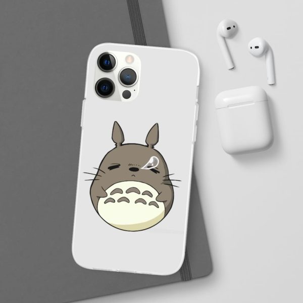 Totoro Umbrella - Sleepy Totoro iPhone Cases-Accessories, My Neighbor Totoro, Phone Case, Totoro Umbrella