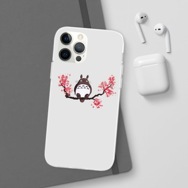 My Neighbor Totoro Japanese - Totoro and Sakura iPhone Cases-Accessories, My Neighbor Totoro, My Neighbor Totoro Japanese, Phone Case