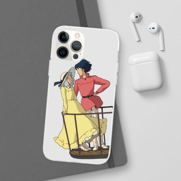 Sheet Music Howl's Moving Castle - Howl’s Moving Castle – Sophie and Howl Gazing at Each other iPhone Cases-Accessories, Howl's Moving Castle, Phone Case, Sheet Music Howl's Moving Castle