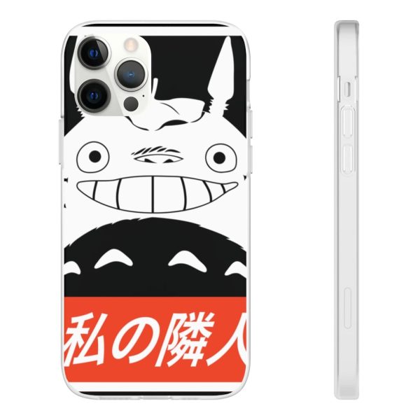 Totoro Japanese Restaurant - Smiling Totoro iPhone Cases-Accessories, My Neighbor Totoro, Phone Case, Totoro Japanese Restaurant