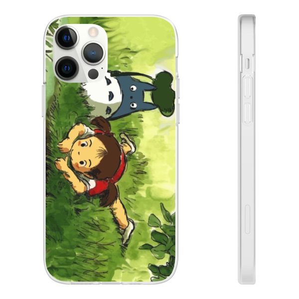 Studio Ghibli Totoro Movie - My Neighbor Totoro – Playing Mei iPhone Cases-Accessories, My Neighbor Totoro, Phone Case, Studio Ghibli Totoro Movie