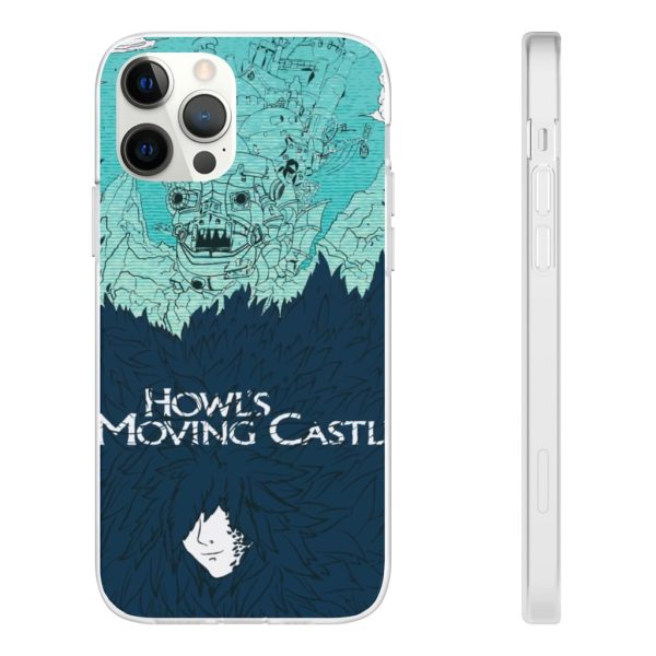 Witch Howl's Moving Castle - Howl’s Moving Castle Blue Tone Art iPhone Cases-Accessories, Howl's Moving Castle, Phone Case, Witch Howl's Moving Castle