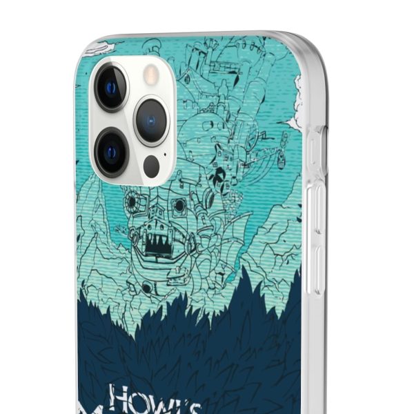 Witch Howl's Moving Castle - Howl’s Moving Castle Blue Tone Art iPhone Cases-Accessories, Howl's Moving Castle, Phone Case, Witch Howl's Moving Castle