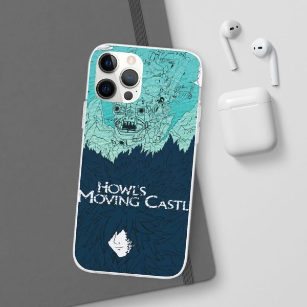 Witch Howl's Moving Castle - Howl’s Moving Castle Blue Tone Art iPhone Cases-Accessories, Howl's Moving Castle, Phone Case, Witch Howl's Moving Castle