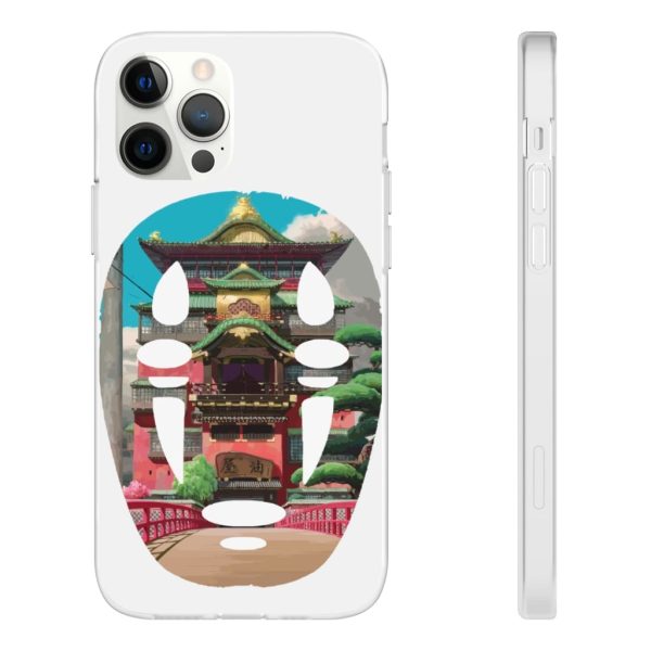 Spirited Away Streaming - Spirited Away –  The Bathhouse Ft. No Face iPhone Cases-Accessories, kaonashi, no face, Phone Case, Spirited Away, Spirited Away Streaming