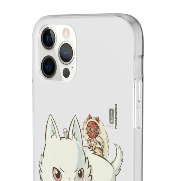 Forest Spirits Princess Mononoke - Princess Mononoke and The Wolf Cute Chibi Version iPhone Cases-Accessories, Forest Spirits Princess Mononoke, Phone Case, princess mononoke