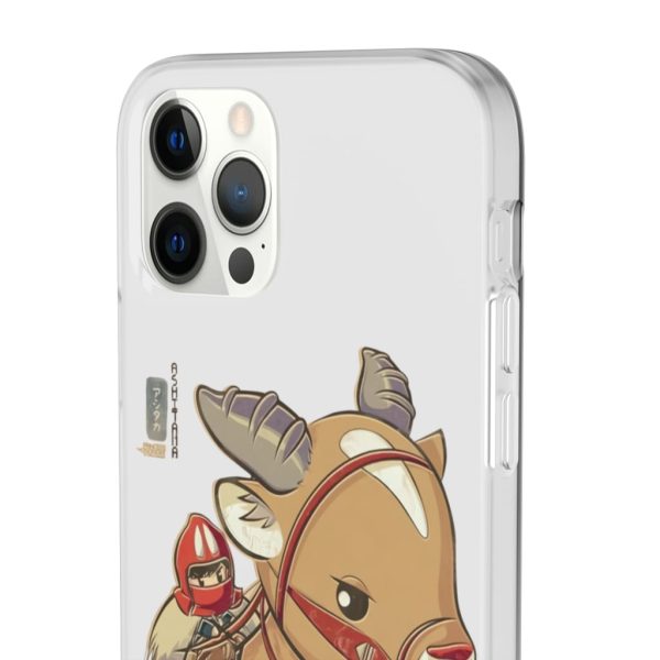 Ashitaka Princess Mononoke - Princess Mononoke Ashitaka and Yakul Chibi iPhone Cases-Accessories, Ashitaka Princess Mononoke, Phone Case, princess mononoke