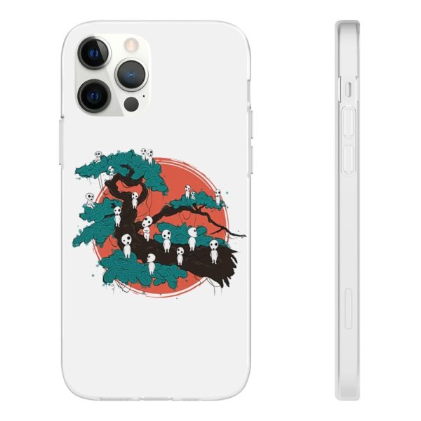 Anime Film Princess Mononoke - Tree Spirits by the Red Moon iPhone Cases-Accessories, Anime Film Princess Mononoke, Phone Case, princess mononoke