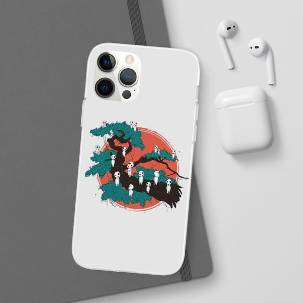 Anime Film Princess Mononoke - Tree Spirits by the Red Moon iPhone Cases-Accessories, Anime Film Princess Mononoke, Phone Case, princess mononoke