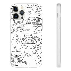 Mi Vecino Totoro - Totoro Original Character Sketch iPhone Cases-Accessories, Mi Vecino Totoro, My Neighbor Totoro, Phone Case