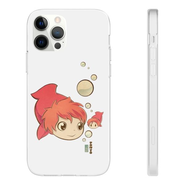 Studio Ghibli Icons Ponyo - Ponyo Chibi iPhone Cases-Accessories, Phone Case, ponyo, Studio Ghibli Icons Ponyo