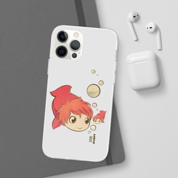 Studio Ghibli Icons Ponyo - Ponyo Chibi iPhone Cases-Accessories, Phone Case, ponyo, Studio Ghibli Icons Ponyo