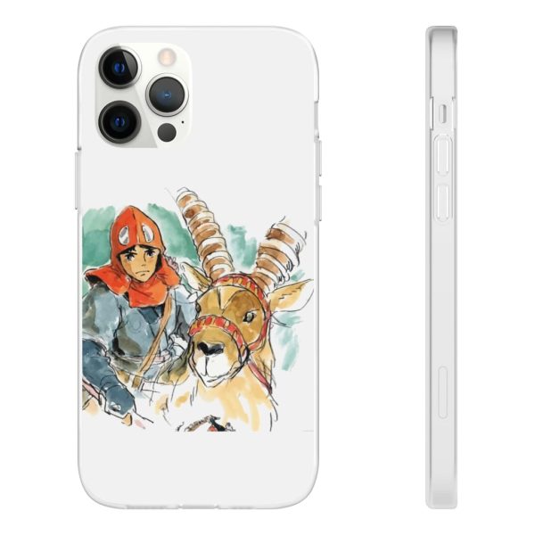 Princess Mononoke Characters - Princess Mononoke – Ashitaka Water Color iPhone Cases-Accessories, Phone Case, princess mononoke, Princess Mononoke Characters