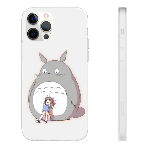 Totoro Concrete Facebook - Totoro and the little girl iPhone Cases-Accessories, My Neighbor Totoro, Phone Case, Totoro Concrete Facebook