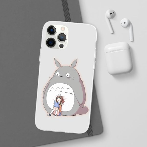 Totoro Concrete Facebook - Totoro and the little girl iPhone Cases-Accessories, My Neighbor Totoro, Phone Case, Totoro Concrete Facebook