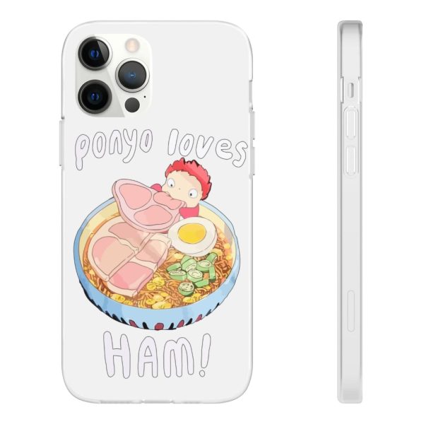 Ponyo Meaning - Ponyo Loves Ham iPhone Cases-Accessories, ponyo, Ponyo Meaning