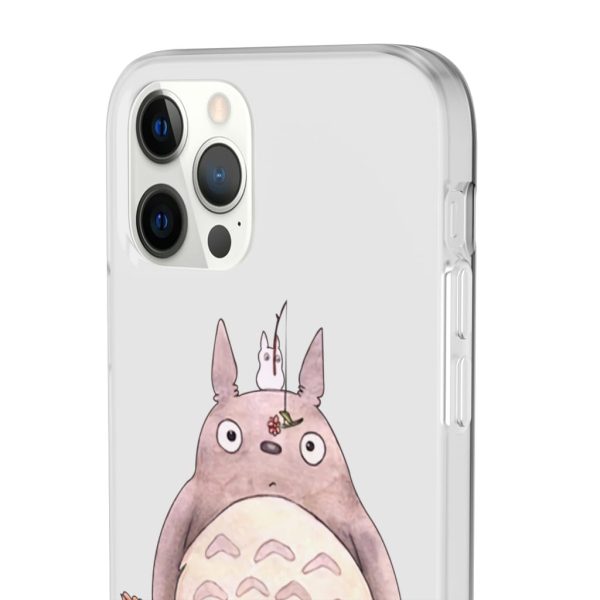 Totoro Drawing - Totoro – flower fishing iPhone Cases-Accessories, My Neighbor Totoro, Phone Case, Totoro Drawing