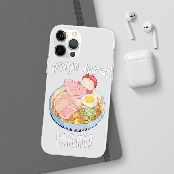 Ponyo Meaning - Ponyo Loves Ham iPhone Cases-Accessories, ponyo, Ponyo Meaning