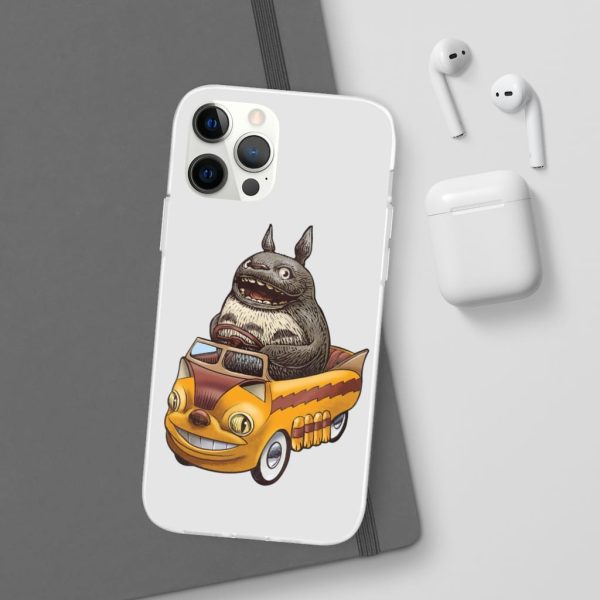 My Neighbor Totoro Cat Bus - Totoro driving Catbus iPhone Cases-Accessories, My Neighbor Totoro, My Neighbor Totoro Cat Bus, Phone Case