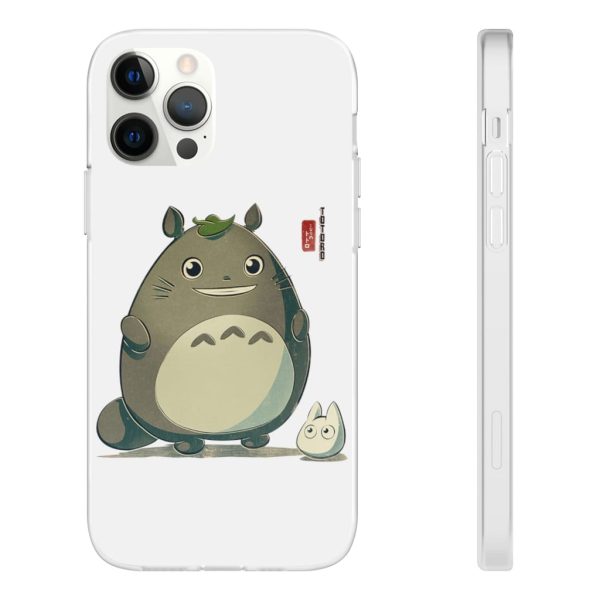 Totoro Wallpaper - Totoro Cute Chibi iPhone Cases-Accessories, My Neighbor Totoro, Phone Case, Totoro Wallpaper