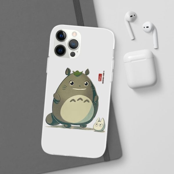 Totoro Wallpaper - Totoro Cute Chibi iPhone Cases-Accessories, My Neighbor Totoro, Phone Case, Totoro Wallpaper