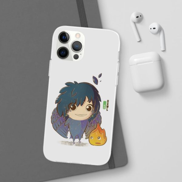 Howl's Moving Castle Calcifer - Howl’s Moving Castle – Howl Chibi iPhone Cases-Accessories, Howl's Moving Castle, Howl's Moving Castle Calcifer, Phone Case