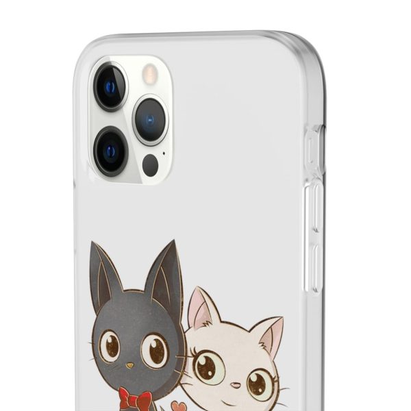 Kiki's Delivery Service Wallpaper - Kiki’s Delivery Service – Jiji and Lily Chibi iPhone Cases-Accessories, Kiki's Delivery Service, Kiki's Delivery Service Wallpaper, Phone Case