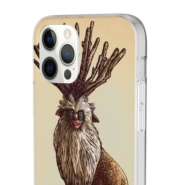 Princess Mononoke With Wolf - Princess Mononoke – Shishigami Day Time Detailed iPhone Cases-Accessories, Phone Case, princess mononoke, Princess Mononoke With Wolf