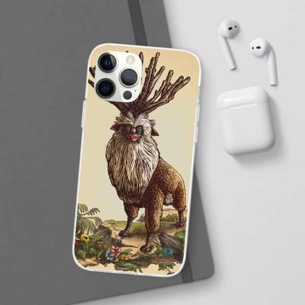 Princess Mononoke With Wolf - Princess Mononoke – Shishigami Day Time Detailed iPhone Cases-Accessories, Phone Case, princess mononoke, Princess Mononoke With Wolf