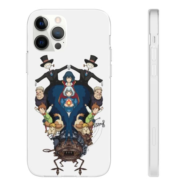 Studio Ghibli Howl's Moving Castle - Howl’s Moving Castle Characters Mirror iPhone Cases-Accessories, Howl's Moving Castle, Phone Case, Studio Ghibli Howl's Moving Castle