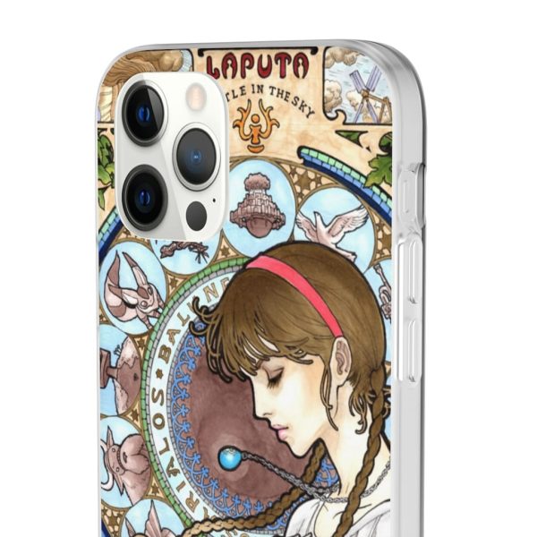 Ghibli Laputa Castle In The Sky - Laputa: Castle in The Sky – Sheeta Portrait Art iPhone Cases-Accessories, Ghibli Laputa Castle In The Sky, Laputa: Castle in the Sky, Phone Case