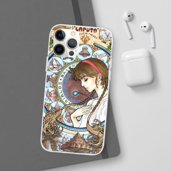 Ghibli Laputa Castle In The Sky - Laputa: Castle in The Sky – Sheeta Portrait Art iPhone Cases-Accessories, Ghibli Laputa Castle In The Sky, Laputa: Castle in the Sky, Phone Case