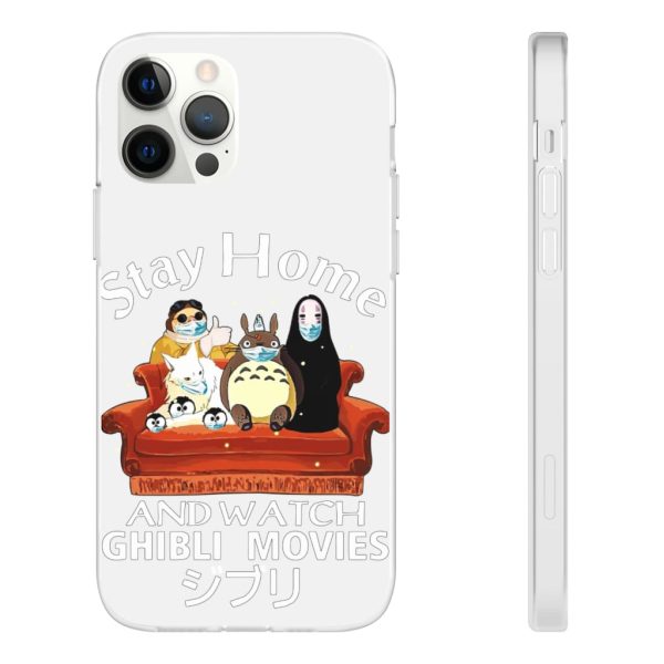 Stay Home and Watch Ghibli Movie iPhone Cases-Accessories, Phone Case