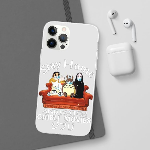 Stay Home and Watch Ghibli Movie iPhone Cases-Accessories, Phone Case