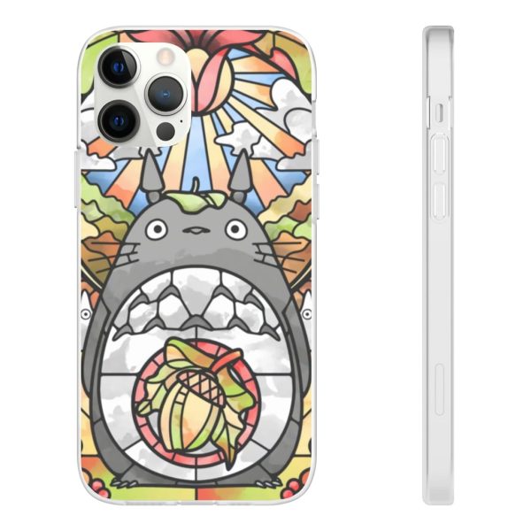 Totoro Film - Totoro Stained Glass Art iPhone Cases-Accessories, My Neighbor Totoro, Phone Case, Totoro Film