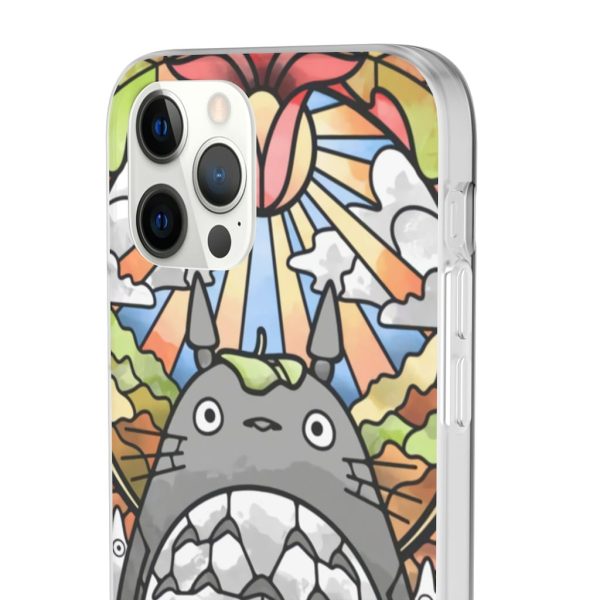 Totoro Film - Totoro Stained Glass Art iPhone Cases-Accessories, My Neighbor Totoro, Phone Case, Totoro Film