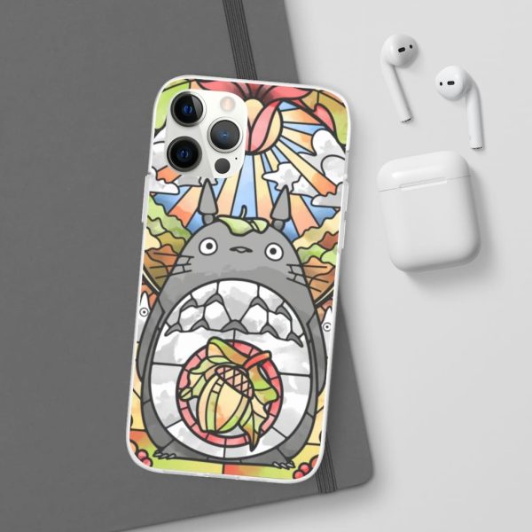 Totoro Film - Totoro Stained Glass Art iPhone Cases-Accessories, My Neighbor Totoro, Phone Case, Totoro Film