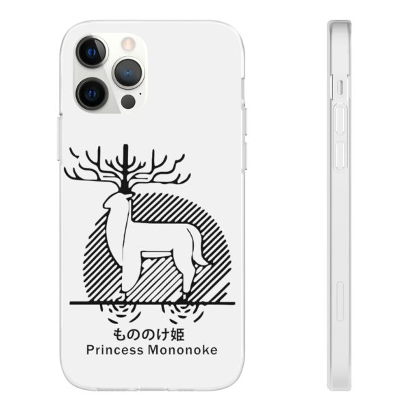 Princess Mononoke Mononoke Hime - Princess Mononoke – Shishigami Line Art iPhone Cases-Accessories, Phone Case, princess mononoke, Princess Mononoke Mononoke Hime