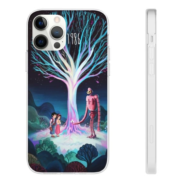 Laputa Castle In The Sky English Cast - Laputa: Castle in The Sky 1986 Illustration iPhone Cases-Accessories, Laputa Castle In The Sky English Cast, Laputa: Castle in the Sky, Phone Case