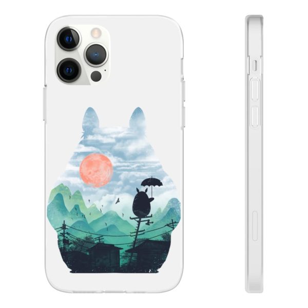 Characters From My Neighbor Totoro - Totoro on the Line Lanscape iPhone Cases-Accessories, Characters From My Neighbor Totoro, My Neighbor Totoro, Phone Case